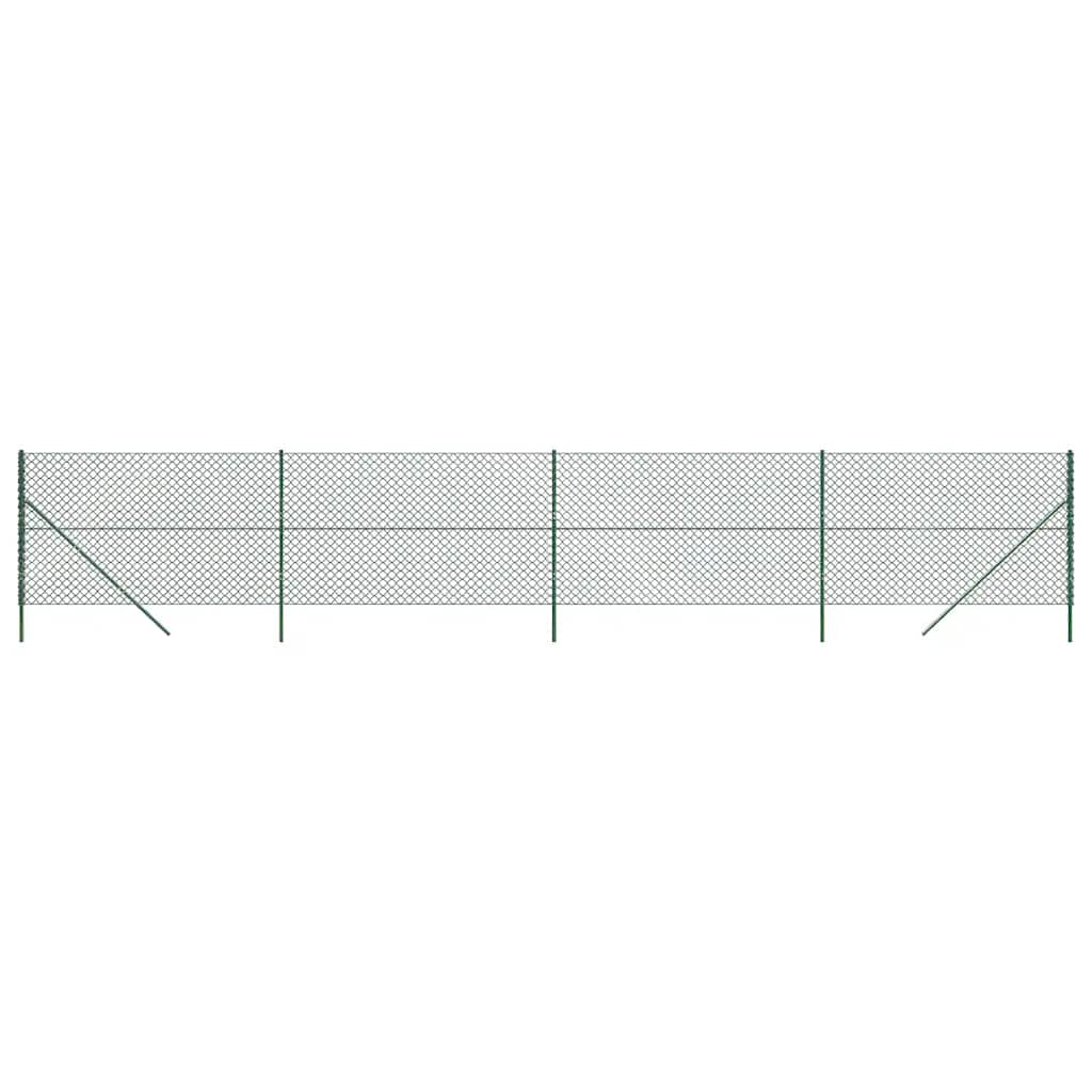 Vidaxl clôture grillagée 1,4x10 m vert