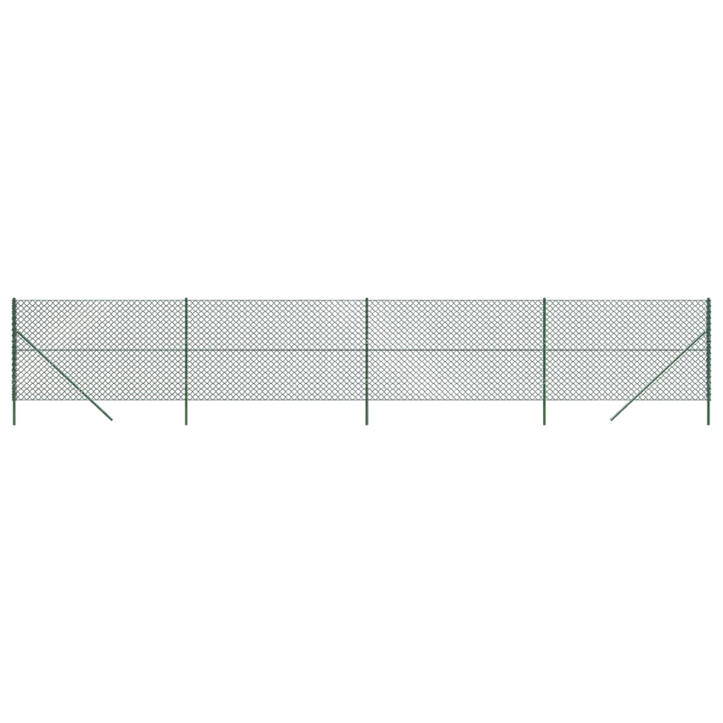 Vidaxl clôture grillagée 1,8x10 m vert