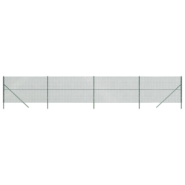 Vidaxl clôture grillagée 1,8x10 m vert