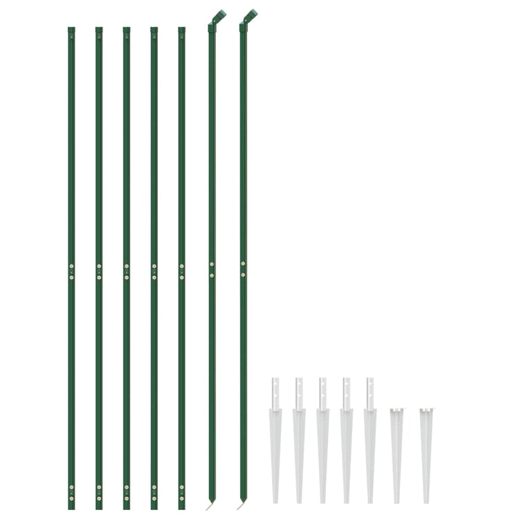 Vidaxl Gaashek avec des ancres moulues 1,6x10 m vert