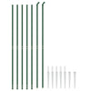 Vidaxl Gaashek avec des ancres moulues 1,8x10 m vert