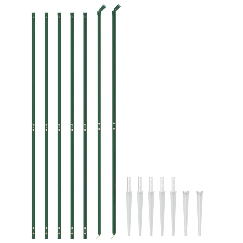 Vidaxl Gaashek avec des ancres moulues 1,8x10 m vert