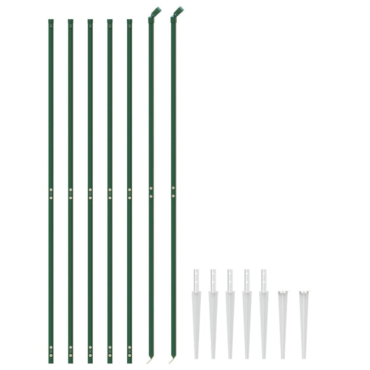 Vidaxl Gaashek avec des ancres moulues 1,8x10 m vert