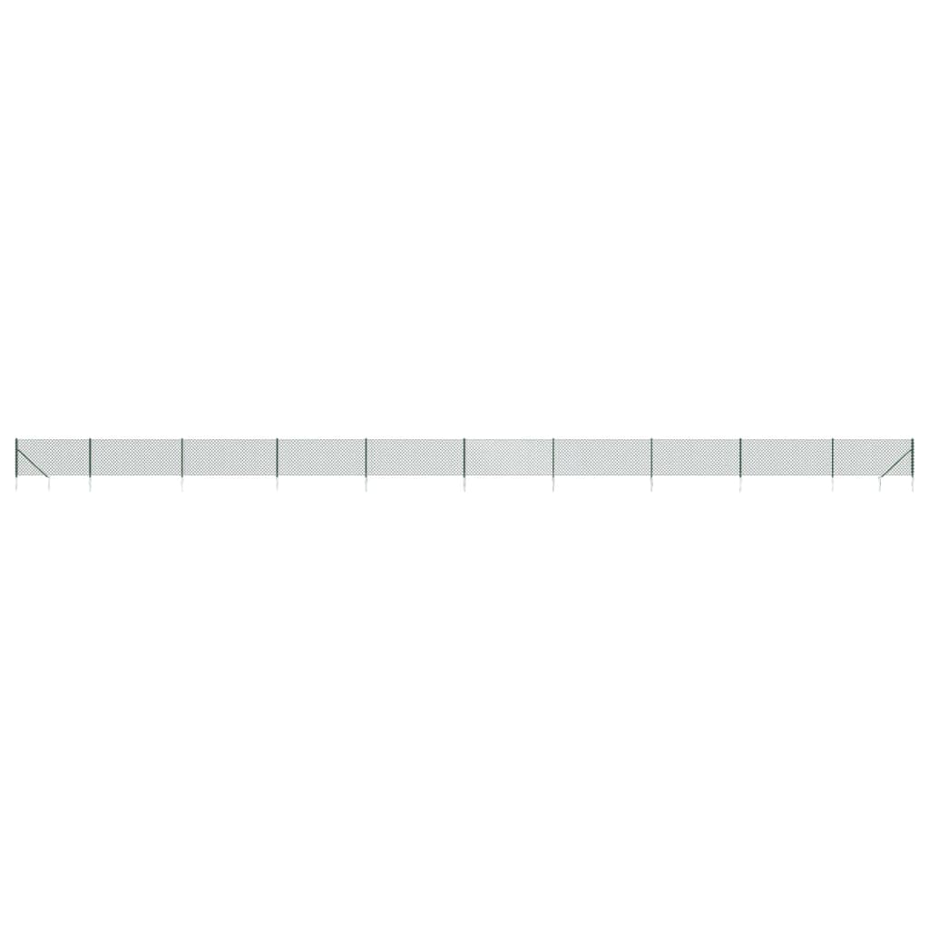 Vidaxl Gaashek avec des ancres moulues 0,8 x 25 m vert