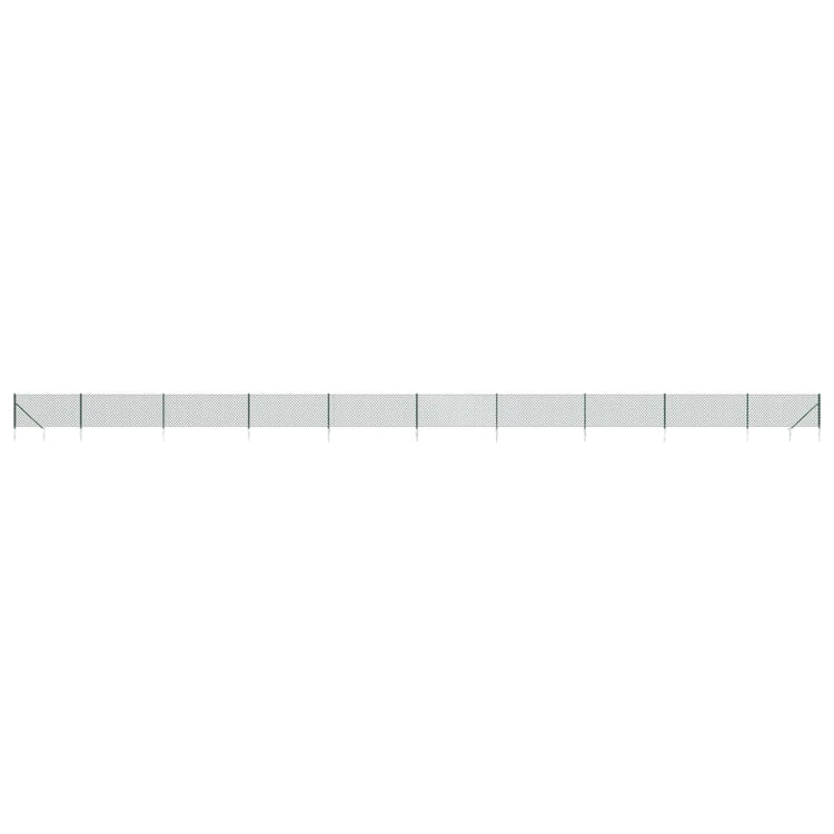 Vidaxl Gaashek avec ancres moulues 1x10 m vert