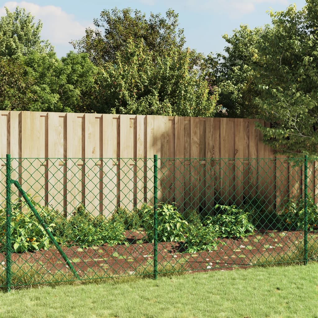 Vidaxl Gaashek avec ancres moulues 1x10 m vert