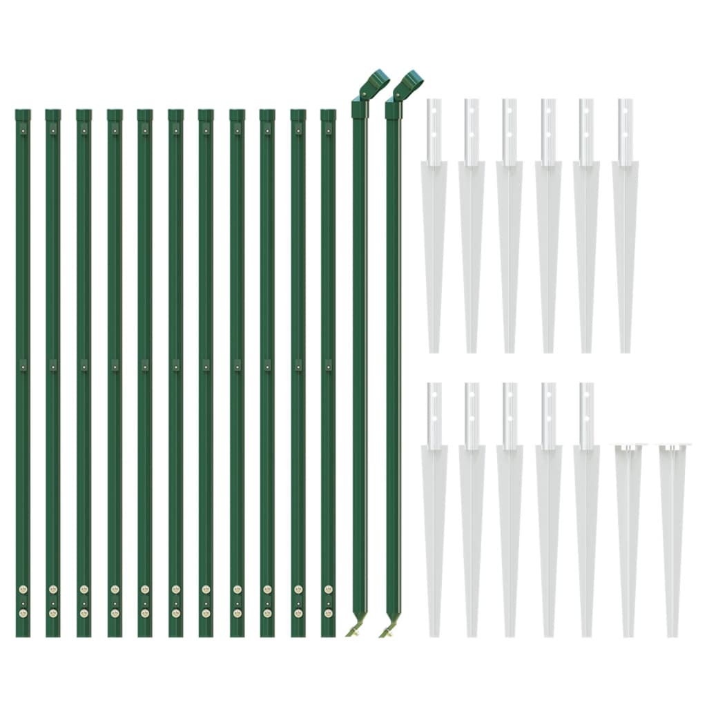 Vidaxl Gaashek avec des ancres terrestres 1,1x25 m vert