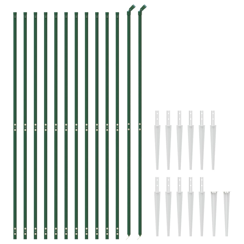 Vidaxl Gaashek avec des ancres terrestres 1,4x25 m vert