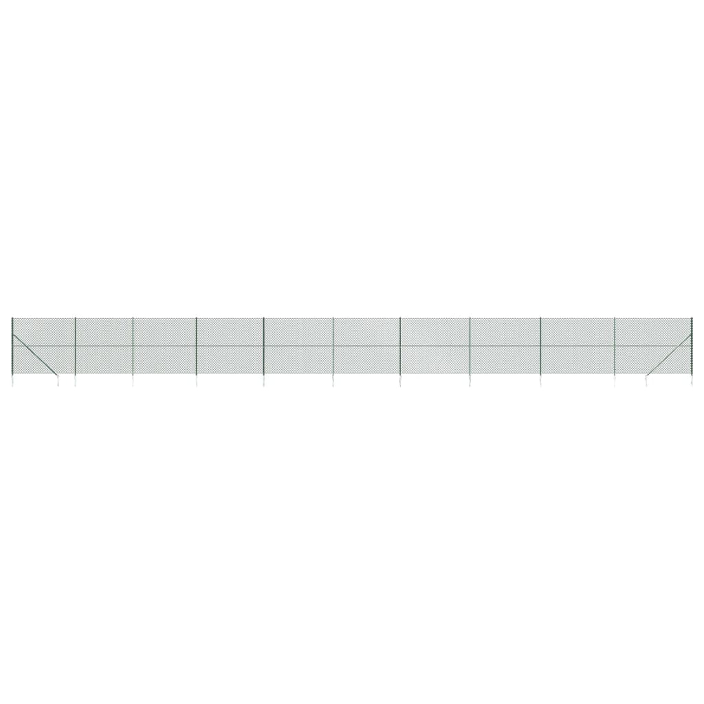 Vidaxl Gaashek avec des ancres moulues 2,2x25 m vert