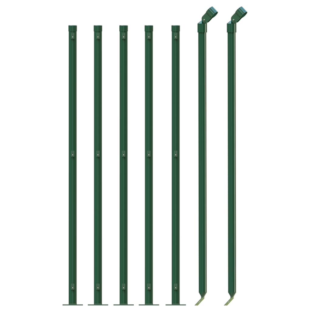 Vidaxl Gaashek avec des flens 0,8 x 10 m vert
