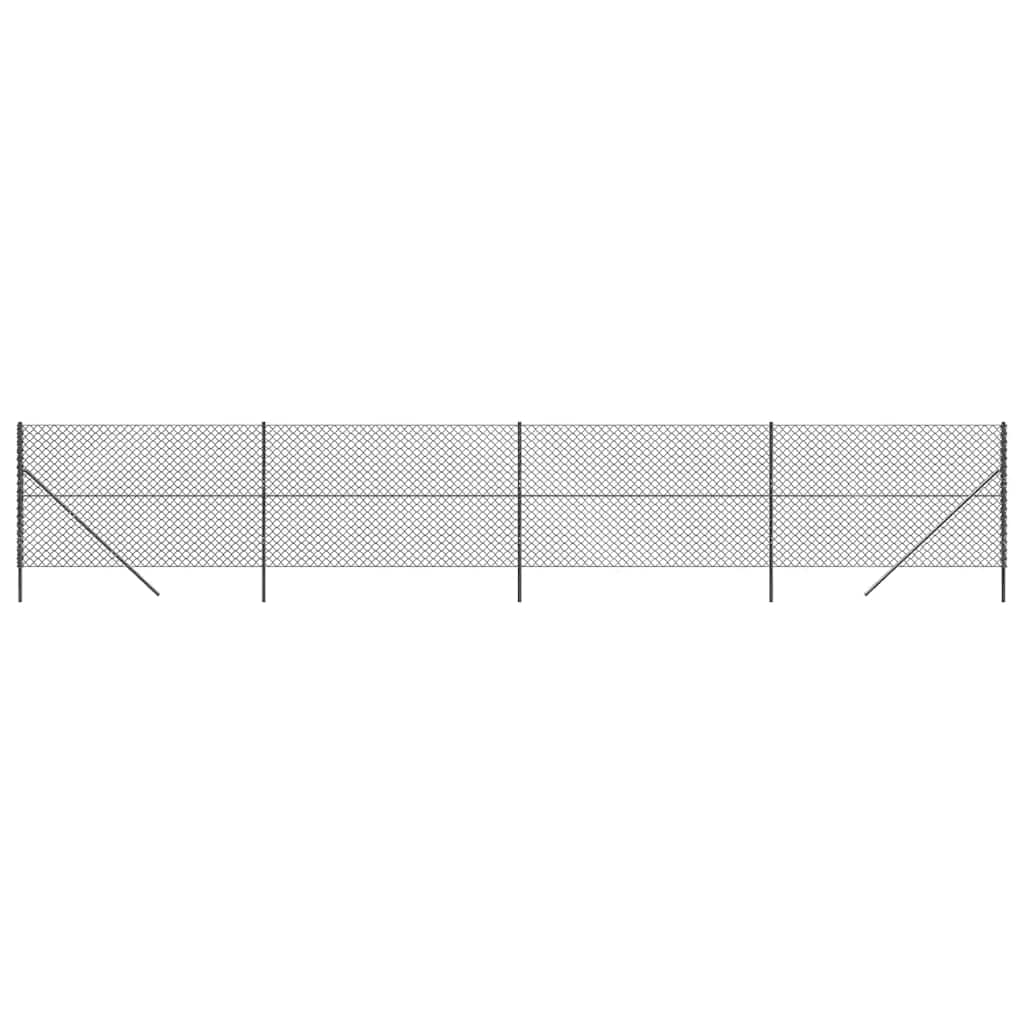 Vidaxl clôture grillagée 2x10 m couleur anthracite