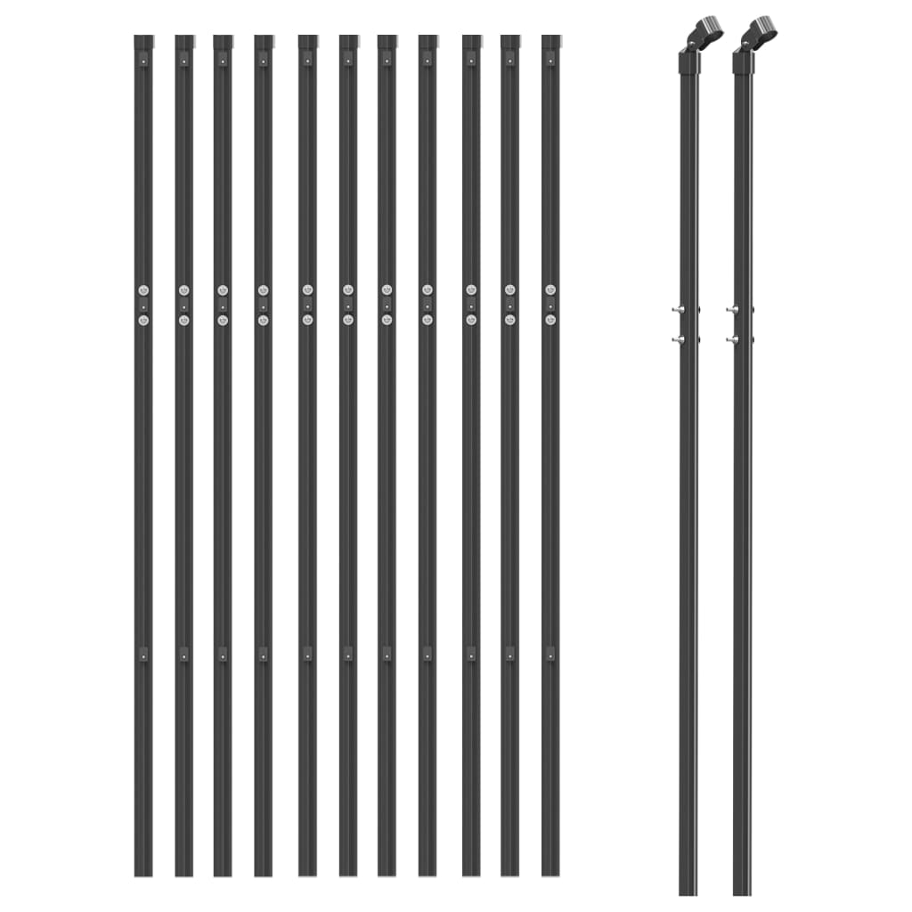 Vidaxl Gaashek 0,8x25 M anthracite -colored