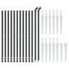 Fence à mailles vidaxl avec ancres terrestres 1x25 m anthracite -colored
