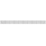 Clôture en maille vidaxl avec des flens 2x25 m anthracite -colored - afbeelding 2