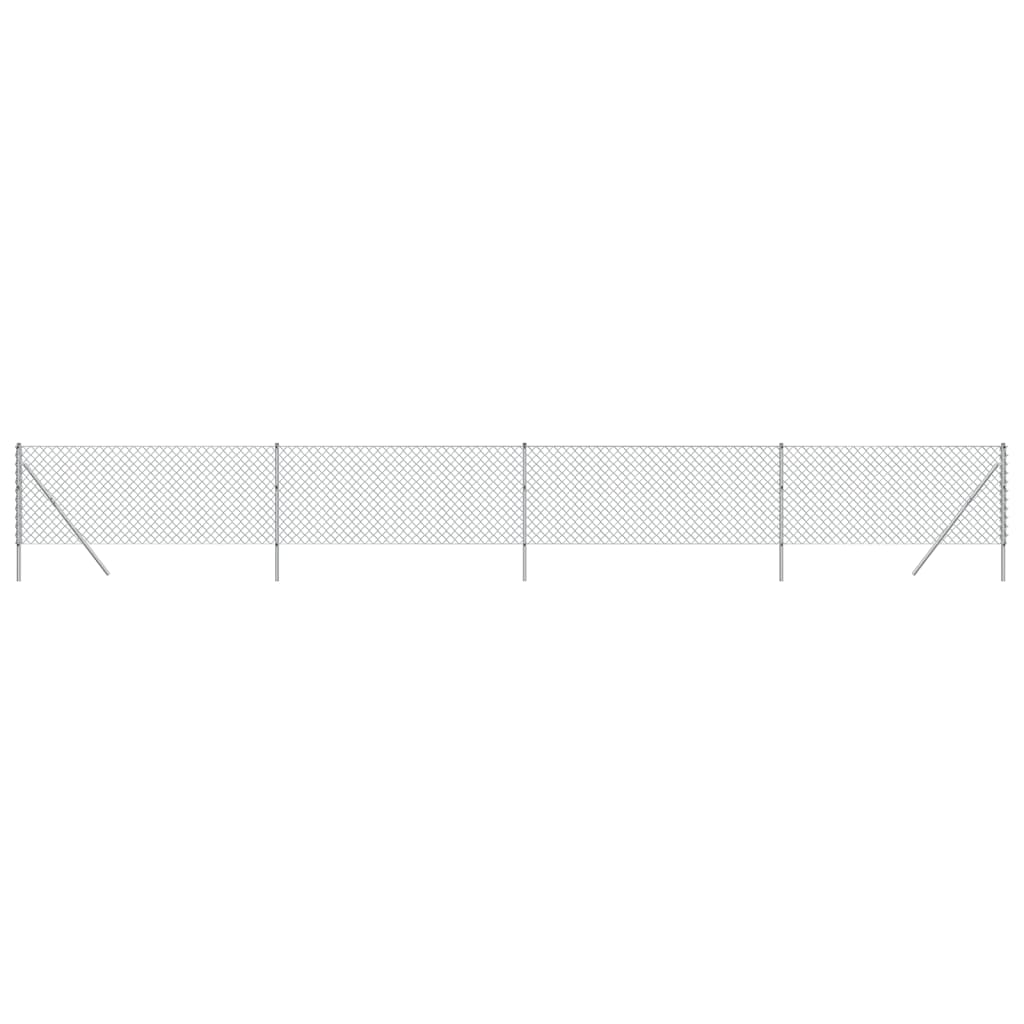 Clôture en maille vidaxl 1,1x10 m argent couleur