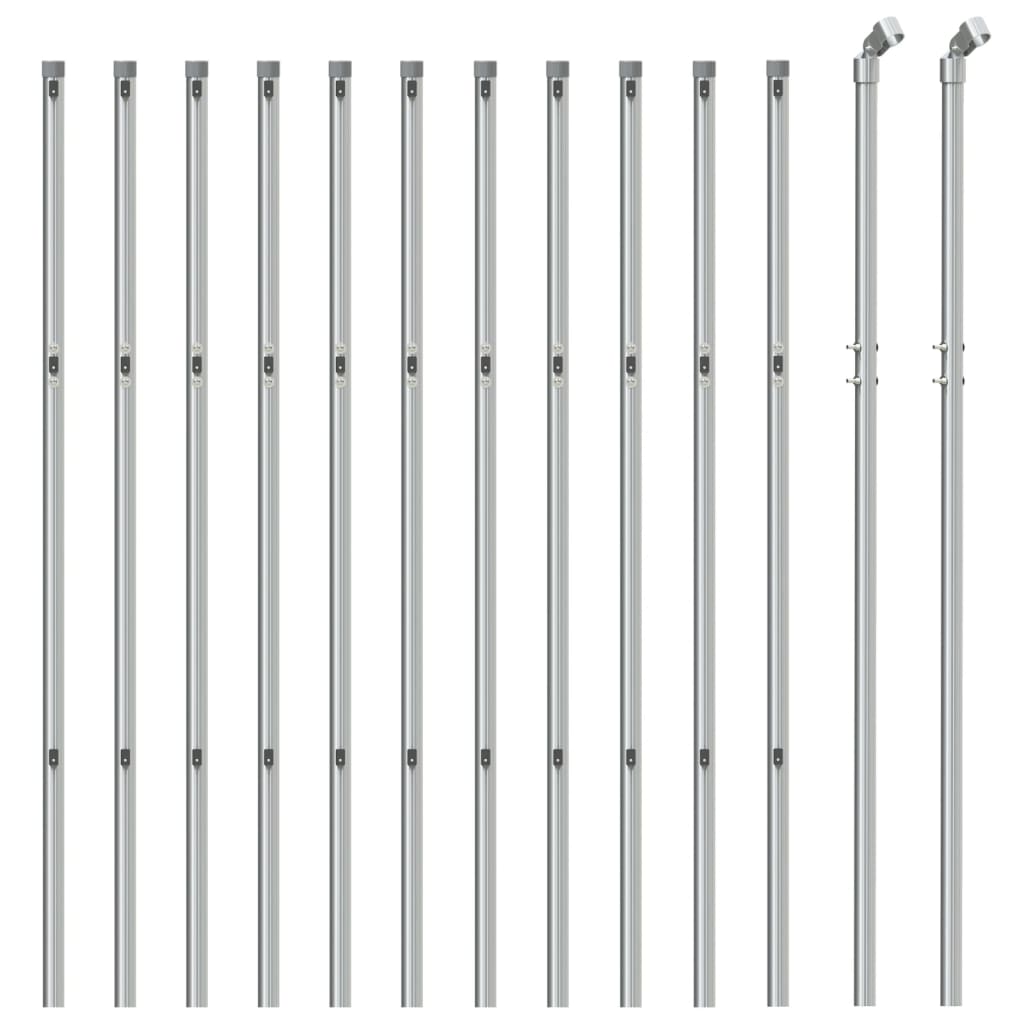 Vidaxl gaashek 0,8x25 m argenté de couleur argentée