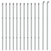 Clôture en maille vidaxl 1x25 m argenté de couleur argentée