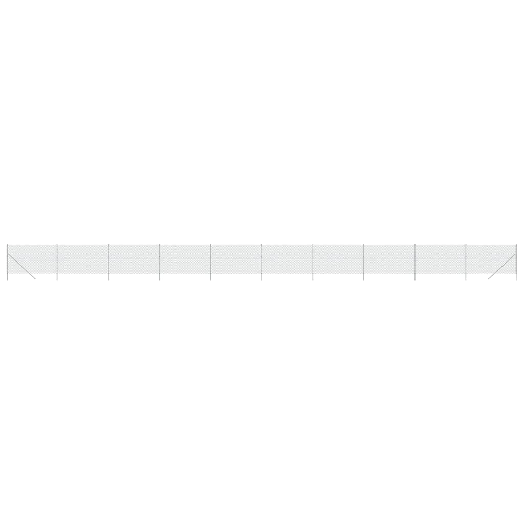 Clôture à mailles vidaxl 2,2x25 m en argent couleur