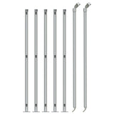Clôture en maille vidaxl avec flens 1x10 m en argent couleur - afbeelding 3