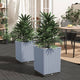 Vidaxl Planters 2 ST 30x30x37 cm Gris clair en polypropène