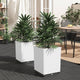 Vidaxl Planters 2 ST 30x30x37 cm en polypropène blanc