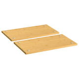 Vidaxl Hob Coverings 2 PCS 50x28x1,5 cm de bambou - afbeelding 1