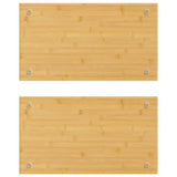 Vidaxl Hob Coverings 2 PCS 50x28x1,5 cm de bambou - afbeelding 2