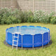 Vidaxx tapis de sol de piscine ø244 cm géotextile polyester gris clair