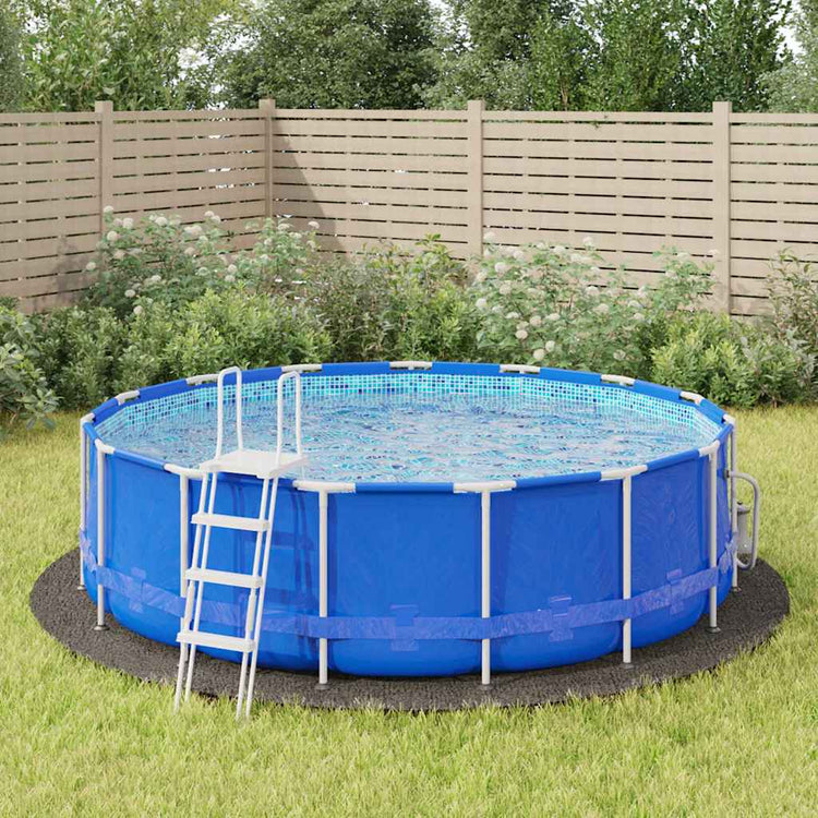 Vidaxx tapis de sol de piscine ø428 cm géotextile polyester gris clair