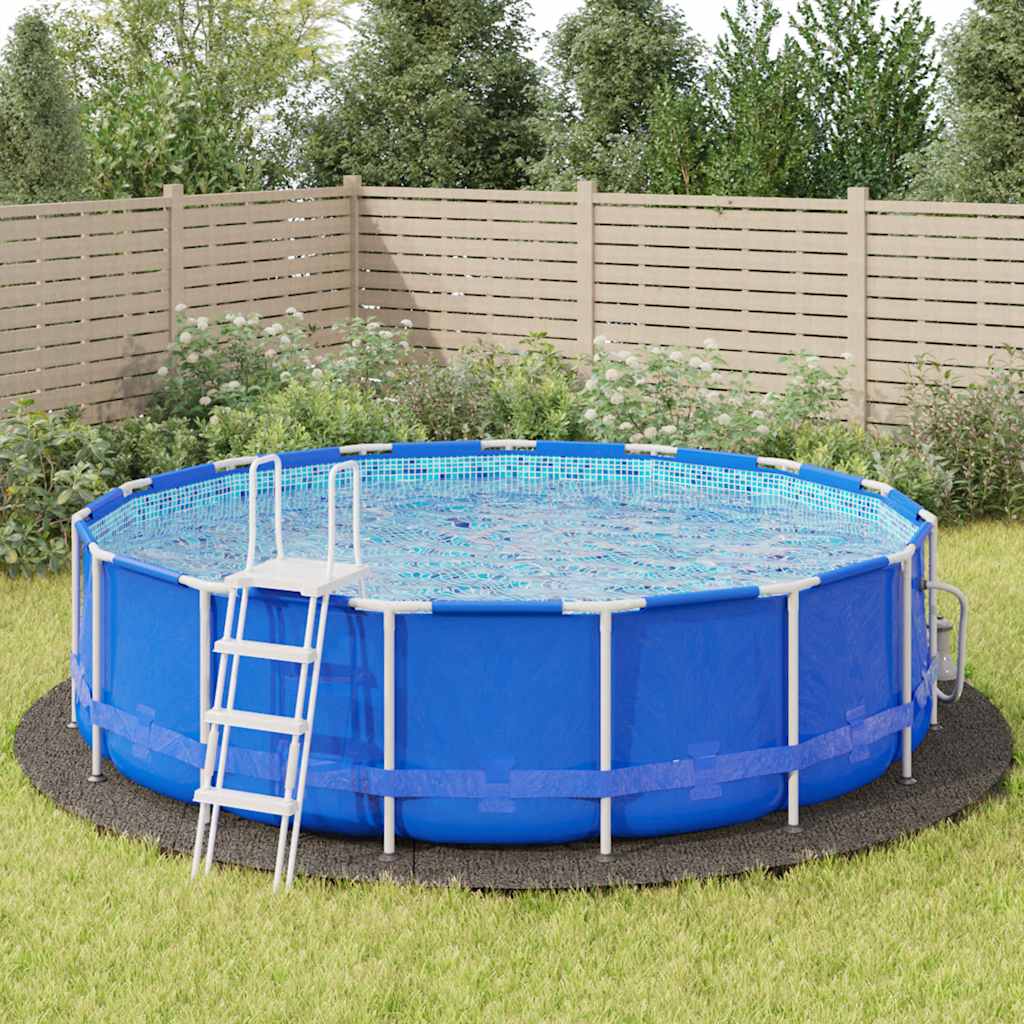 Vidaxx tapis de sol de piscine ø550 cm géotextile polyester gris clair