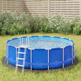 Sol de piscine vidaxl Ø306 cm en polyester géotextile gris clair - afbeelding 1