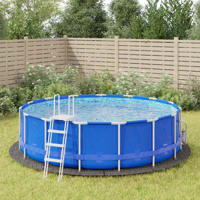 Sol de piscine vidaxl Ø458 cm en polyester géotextile gris clair