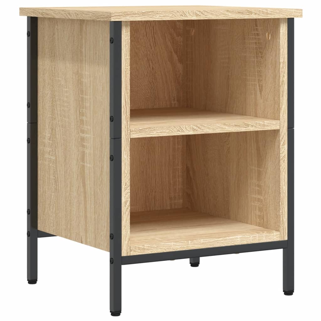 Armoire à chaussures Vidaxl 38x35x50 cm en bois de bois de chêne sonoma coloré