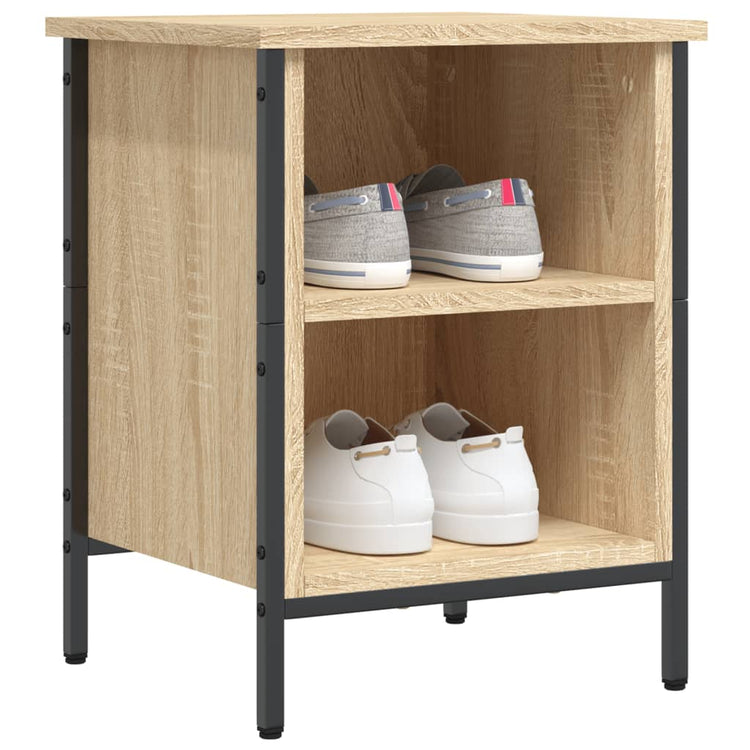 Armoire à chaussures Vidaxl 38x35x50 cm en bois de bois de chêne sonoma coloré