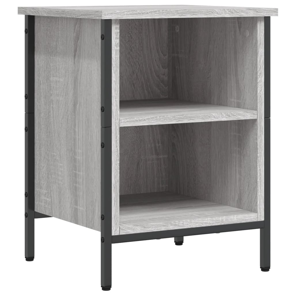 Armoire à chaussures vidaxl 38x35x50 cm en bois de bois de bois de chêne Gris sonoma