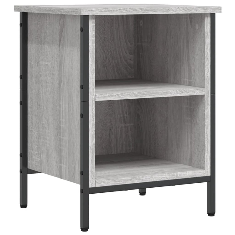 Armoire à chaussures vidaxl 38x35x50 cm en bois de bois de bois de chêne Gris sonoma