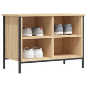 Armoire à chaussures Vidaxl 69x35x50 cm en bois de bois de chêne sonoma coloré - afbeelding 3