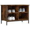 Armoire à chaussures Vidaxl 69x35x50 cm en bois de bois de chêne fumé coloré
