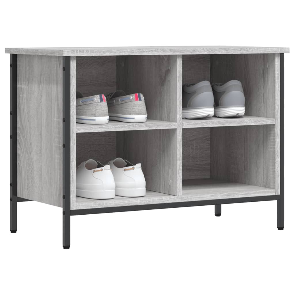 Armoire à chaussures Vidaxl 69x35x50 cm en bois de bois de bois de chêne sonoma coloré