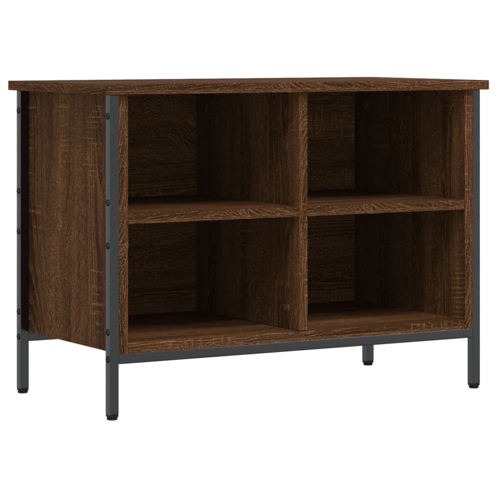 Armoire à chaussures Vidaxl 69x35x50 cm Couleur de chêne brun en bois de bois propriété