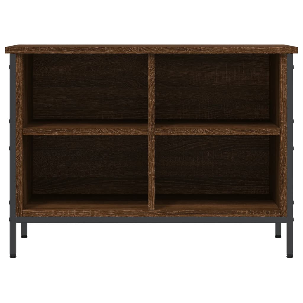 Armoire à chaussures Vidaxl 69x35x50 cm Couleur de chêne brun en bois de bois propriété