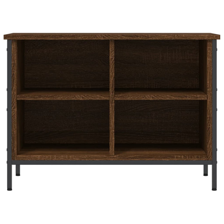 Armoire à chaussures Vidaxl 69x35x50 cm Couleur de chêne brun en bois de bois propriété
