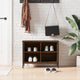 Armoire à chaussures Vidaxl 69x35x50 cm Couleur de chêne brun en bois de bois propriété