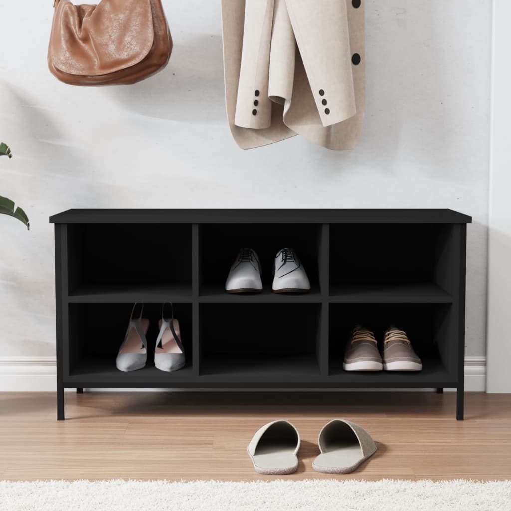 Armoire à chaussures Vidaxl 100x35x50 cm en bois de bois