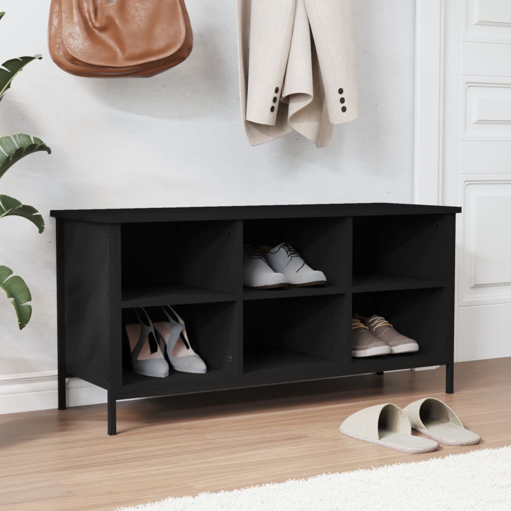 Armoire à chaussures Vidaxl 100x35x50 cm en bois de bois