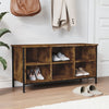 Armoire à chaussures Vidaxl 100x35x50 cm en bois de bois fumé en bois coloré