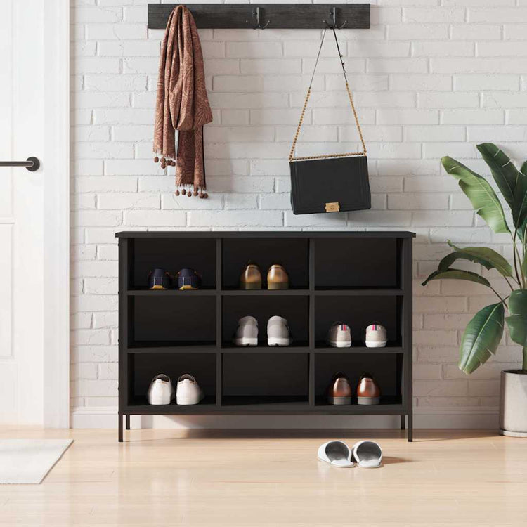 Armoire à chaussures vidaxl 100x35x70 cm en bois de bois de propriété
