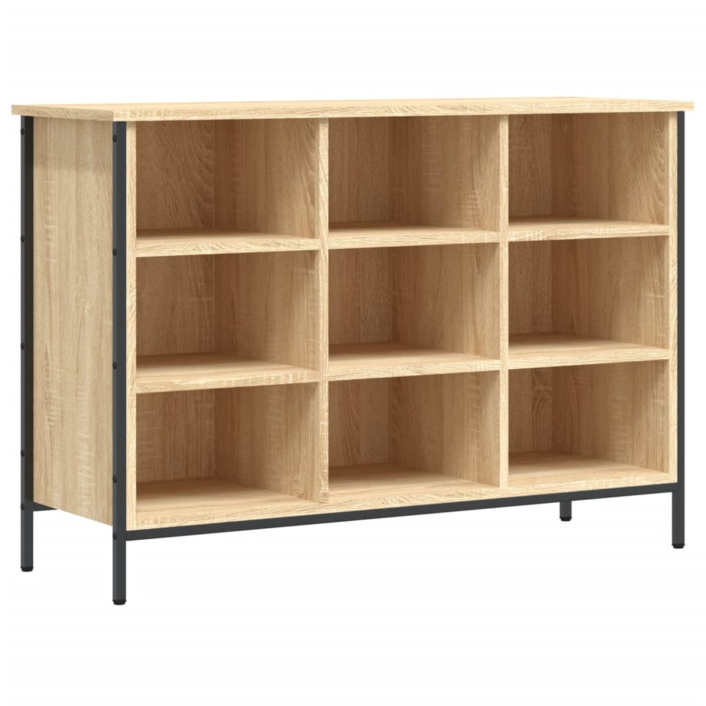 Armoire à chaussures Vidaxl 100x35x70 cm en bois de bois de chêne sonoma coloré