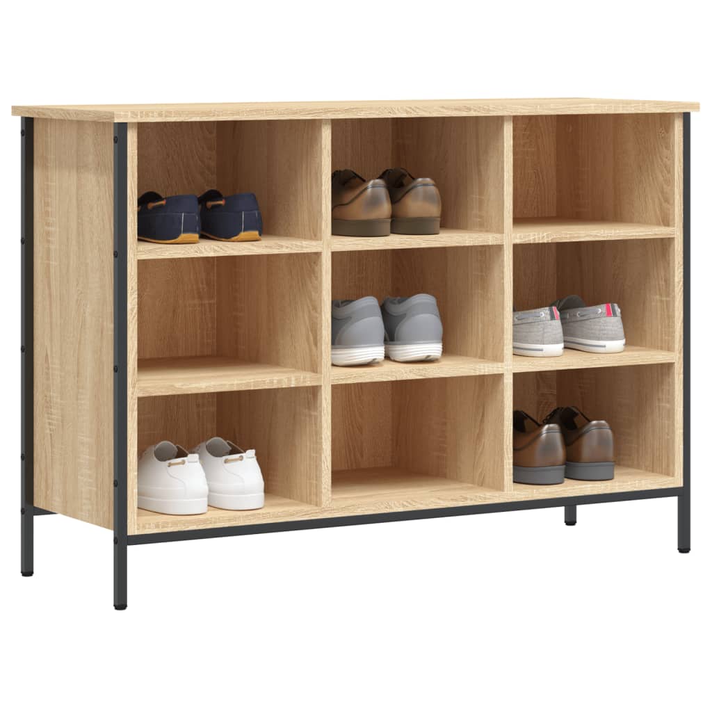 Armoire à chaussures Vidaxl 100x35x70 cm en bois de bois de chêne sonoma coloré