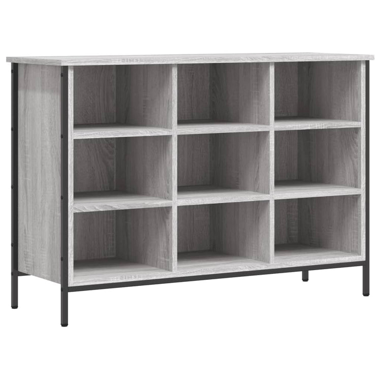 Armoire à chaussures Vidaxl 100x35x70 cm en bois de bois de chêne Gris sonoma